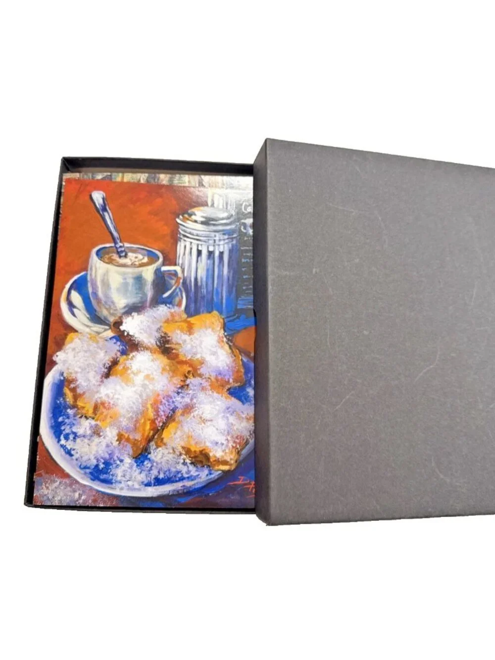 Dianne Parks Note Cards Pack of 10 Blank on Inside Tabasco New Orleans Crawfish
